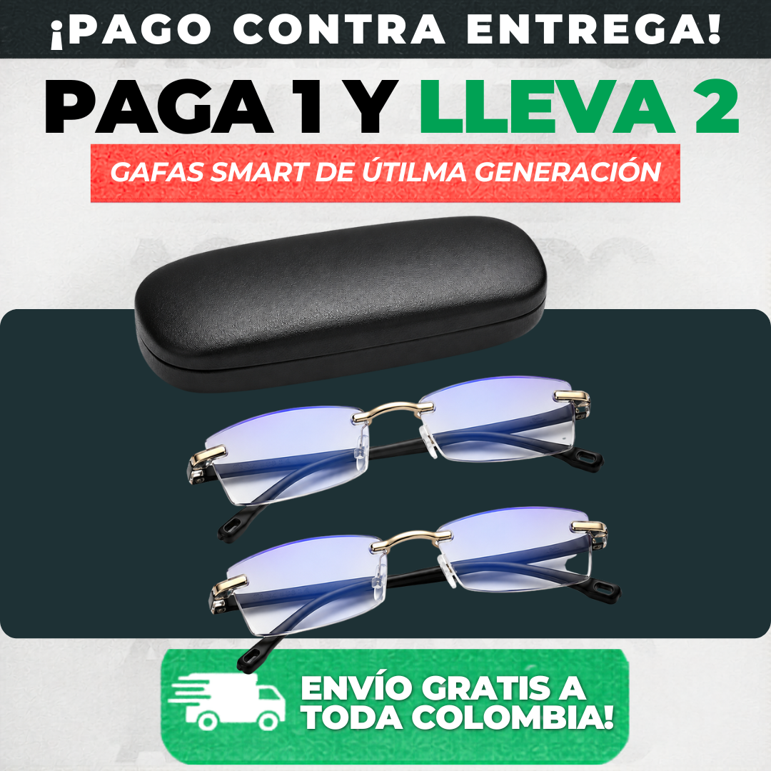 GAFAS SMART PREMIUM DE ÚLTIMA GENERACIÓN ¡PAGA 1 Y RECIBE 2 GAFAS